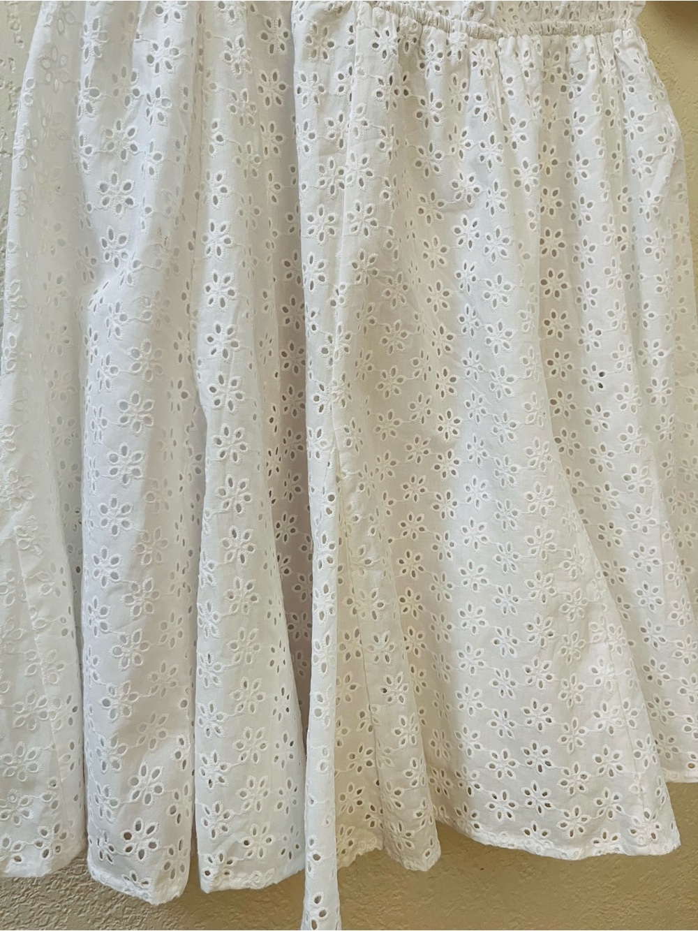 Forever 21 White Eyelet Puff Sleeve Midi Dress - Picture 5 of 11